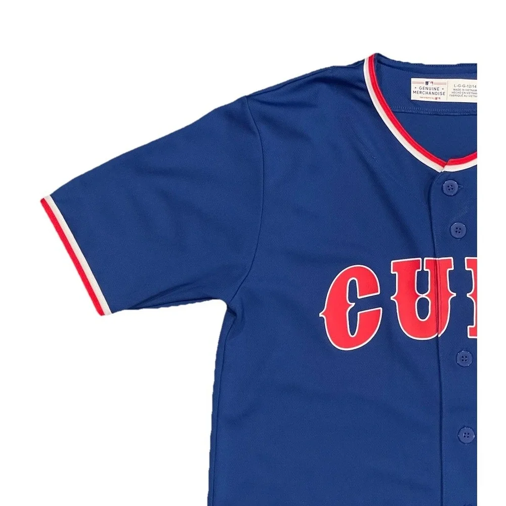 Chicago Cubs Christopher‎ Morel #5 Navy Blue Jersey Youth Large 12/14 MLB